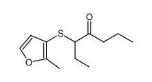 3-(2-甲基-3-呋喃硫基)-4-庚酮结构式