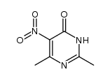 2,6-dimethyl-5-nitro-3H-pyrimidin-4-one结构式