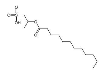 2-dodecanoyloxypropane-1-sulfonic acid结构式
