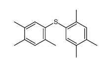 1,2,4-trimethyl-5-(2,4,5-trimethylphenyl)sulfanylbenzene结构式