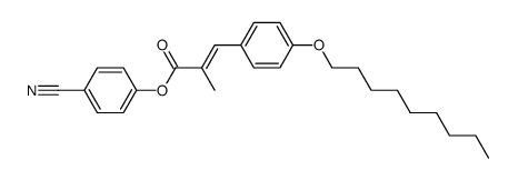 (E)-2-Methyl-3-(4-nonyloxy-phenyl)-acrylic acid 4-cyano-phenyl ester结构式