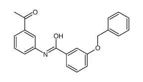 N-(3-acetylphenyl)-3-phenylmethoxybenzamide Structure