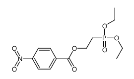 2-diethoxyphosphorylethyl 4-nitrobenzoate结构式
