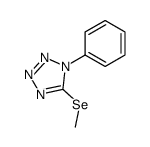 5-methylselanyl-1-phenyltetrazole Structure
