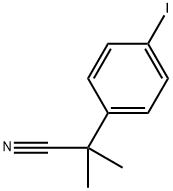 2-(4-Iodophenyl)-2-methylpropanenitrile Structure