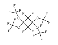 1,1,3,3-tetrakis(trifluoromethoxy)-2,2,4,4-tetrafluoro-1,3-dithietane Structure