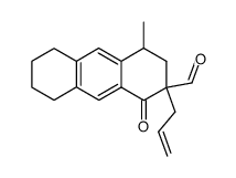 2-allyl-4-methyl-1-oxo-1,2,3,4,5,6,7,8-octahydroanthracene-2-carbaldehyde结构式
