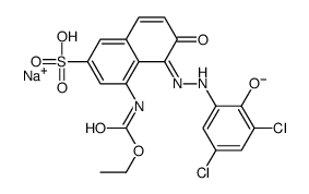 sodium 5-[(3,5-dichloro-2-hydroxyphenyl)azo]-4-[(ethoxycarbonyl)amino]-6-hydroxynaphthalene-2-sulphonate Structure
