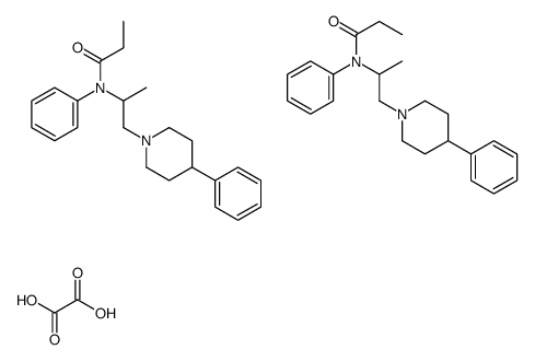 oxalic acid,N-phenyl-N-[1-(4-phenylpiperidin-1-yl)propan-2-yl]propanamide结构式