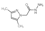 2-(3,5-二甲基-1H-吡唑-1-基)乙酰肼结构式