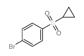 1-溴-4-(环丙基磺酰基)苯结构式