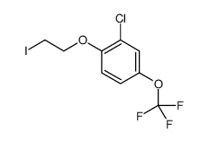 2-chloro-1-(2-iodoethoxy)-4-(trifluoromethoxy)benzene结构式