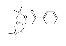 bis(trimethylsilyl) (2-oxo-2-phenylethyl)phosphonate Structure