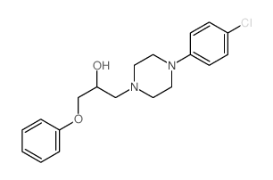 1-Piperazineethanol,4-(4-chlorophenyl)-a-(phenoxymethyl)-结构式