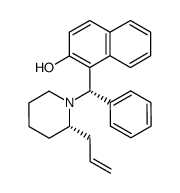 1-((S)-((S)-2-allylpiperidin-1-yl)(phenyl)methyl)naphthalen-2-ol Structure