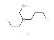 Ethyl(2-chloroethyl) (3-chloropropyl)amine hydrochloride Structure