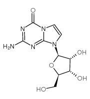 5-氮杂-7-脱氮鸟苷结构式