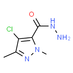 4-Chloro-1,3-dimethyl-1H-pyrazole-5-carbohydrazide Structure