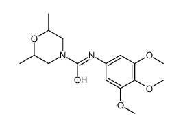 2,6-dimethyl-N-(3,4,5-trimethoxyphenyl)morpholine-4-carboxamide Structure