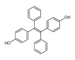 1,2-二(4-羟基苯)-1,2-二苯乙烯结构式
