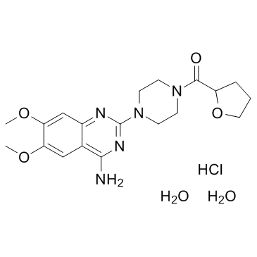 Terazosin hydrochloride dihydrate structure