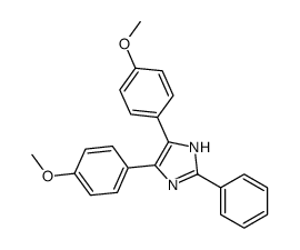 4,5-bis(4-methoxyphenyl)-2-phenyl-1H-imidazole结构式