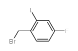 1-(溴甲基)-4-氟-2-碘苯结构式