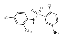 5-氨基-2-氯-N-(2,4-二甲基苯基)-苯磺酰胺结构式