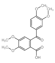 2-(3,4-dimethoxybenzoyl)-4,5-dimethoxy-benzoic acid结构式