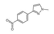 1-甲基-3-(4-硝基苯基)-1H-吡唑结构式