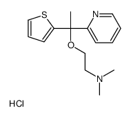 N,N-dimethyl-2-(1-pyridin-2-yl-1-thiophen-2-ylethoxy)ethanamine,hydrochloride Structure