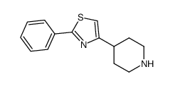 4-(2-phenyl-1,3-thiazol-4-yl)piperidine结构式