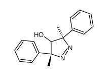 trans-4,5-dihydro-3,5-dimethyl-3,5-diphenyl-3H-pyrazol-4-ol Structure