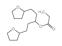 1,5-bis(oxolan-2-yl)pentan-3-yl propanoate结构式