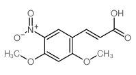 (E)-3-(2,4-dimethoxy-5-nitro-phenyl)prop-2-enoic acid结构式