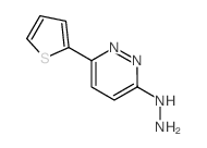 3-HYDRAZINO-6-(2-THIENYL)PYRIDAZINE Structure