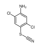 (4-amino-2,5-dichlorophenyl) thiocyanate Structure