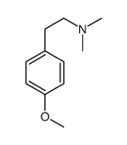 2-(4-Methoxyphenyl)-N,N-dimethylethanamine结构式