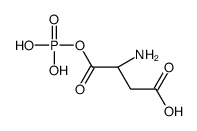(3S)-3-amino-4-oxo-4-phosphonooxybutanoic acid结构式