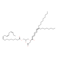 1-Palmitoyl-2-Oleoyl-3-Linolenoyl-rac-glycerol Structure