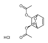 2-Oxa-3-azabicyclo[2.2.2]-5-octen-7-exo-8-endo-diyldiacetat-hydrochlorid Structure