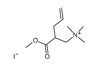 2-(methoxycarbonyl)-N,N,N-trimethylpent-4-en-1-aminium iodide Structure