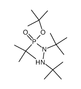 P,1,2-Tri-tert-butylhydrazidophosphonsaeure-tert-butylester Structure