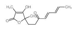 5-hydroxy-2,4-dimethyl-2-(3-oxoocta-4,6-dienyl)furan-3-one结构式
