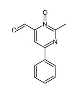 2-methyl-6-phenylpyrimidine-4-carbaldehyde 3-oxide Structure