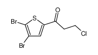 3-chloro-1-(4,5-dibromothiophen-2-yl)propan-1-one结构式