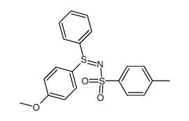 N-((4-methoxyphenyl)(phenyl)-l4-sulfanylidene)-4-methylbenzenesulfonamide结构式