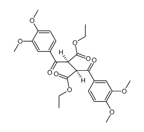 threo-diethyl 2,3-bis-(3,4-dimethoxybenzoyl)butane-1,4-dioate Structure