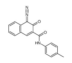 p-tolylamide of 1,2-naphthoquinonediazide-(1)-3-carboxylic acid结构式