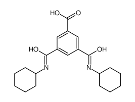 3,5-bis(cyclohexylcarbamoyl)benzoic acid结构式